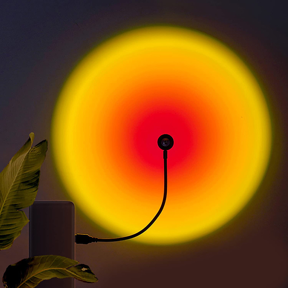 Photography Lighting Home - 1x USB лампа заката, светодиодный Радужный