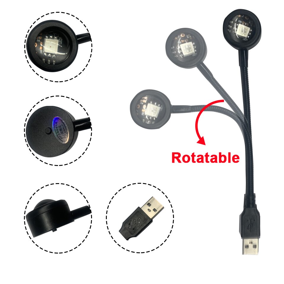 Светодиодная USB лампа заката, – обзор и цена Photography Lighting Home