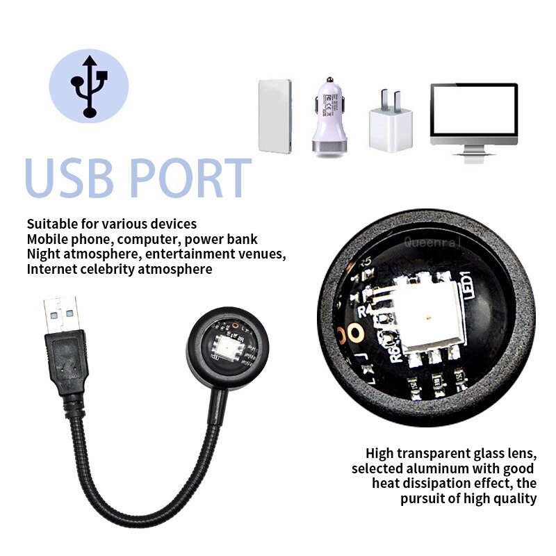 Светодиодная USB лампа заката, – обзор и цена Photography Lighting Home