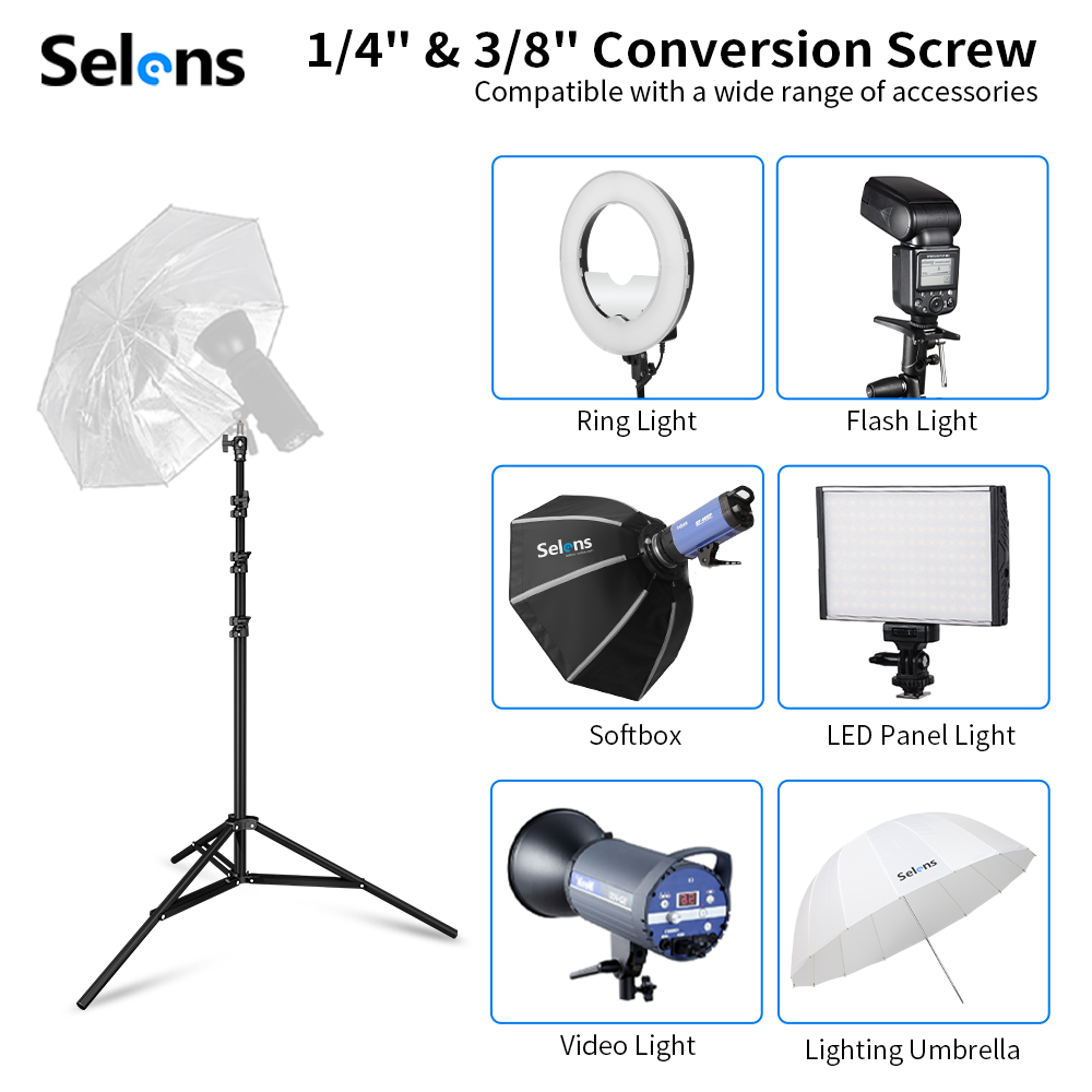 Штатив-стойка Selens 2.2~3.95м – обзор и цена Photography Lighting Meter