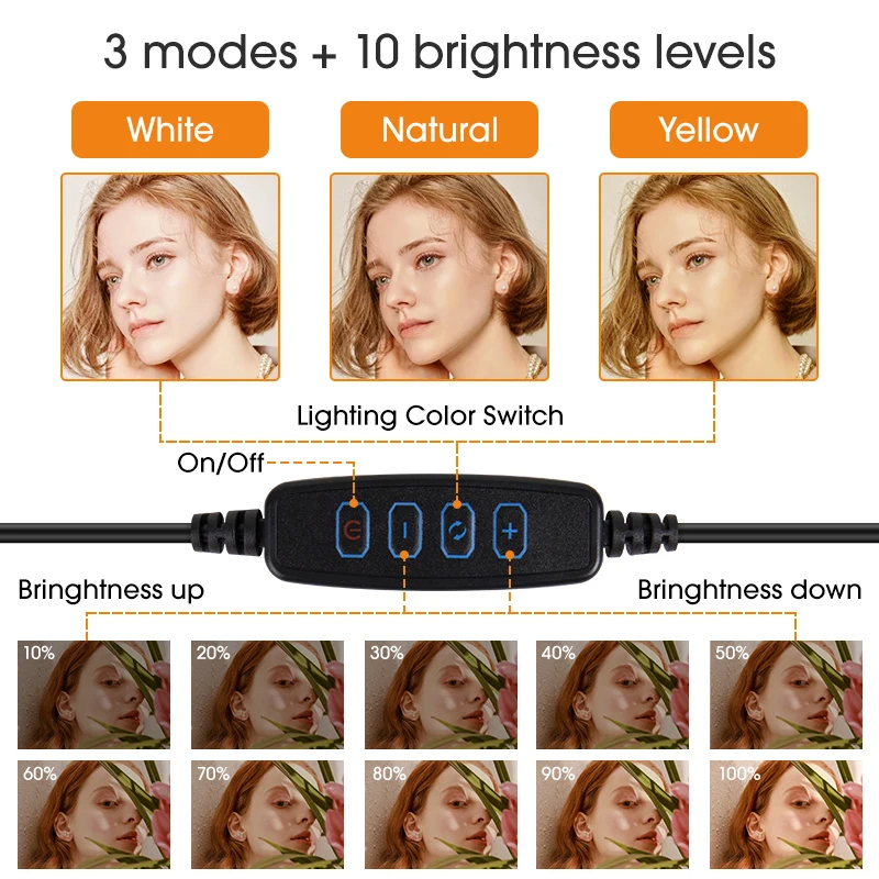 10-дюймовый светодиодный кольц – обзор и цена Photography Lighting Tool